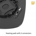 X Autohaux Wide Angle Mirror Glass Heated With Backing Plate Driver Left Side Rearview For Bmw X3 2011-2014