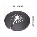Uxcell Pipe Cover Decoration 15mm-25mm Pp Plastic Escutcheon Water Drain Line Black 8pcs