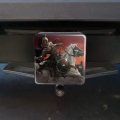 Dark Undead Skeleton Warrior Rider Fantasy Tow Trailer Hitch Cover Plug Insert