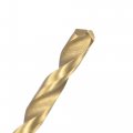 Uxcell 1 6mm Drill Bits High Speed Steel Straight Shank 48mm Length Twist Bit Fully Ground Titanium Coated 12 Pcs