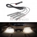 4pcs Car Led Interior Underdash Lighting Kit W Sticker Light Auto Lights Atmosphere White Price Xes