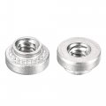 Uxcell Self -clinching Nuts 4-40 X 0 12-inch Stainless Steel Rivet Nut Round Head Metal Sheet Mounting Hardware Fastener 100pcs