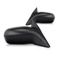 Door Mirror Pair For Honda Civic 2001 2002 2003 2004 2005 Power Non Heated Sedan Lx Model Textured Black Replacement 
