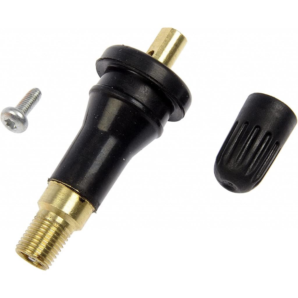 Tire Pressure Monitoring System Service Set For Dodge Challenger 2010 To 2012 Rubber Valve Core And Stem With Cap Mounting