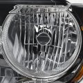 Akkon Fit 2014-2017 Jeep Compass Halogen Type Headlight Headlamp W Black Trim Replacement Black Passenger Side 