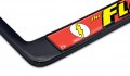 The Flash All Metal Black License Plate Frame