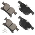 Rear Brake Pads For Chrysler Pacifica 2017 2023 And Voyager 2020 Ceramic D1901 4 Piece Set 