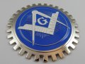 Grill Badge Mason Masonic For Car Truck Freemason Grille Emblem 