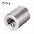 Uxcell Round Connector Nuts M12x25mm Height Sleeve Rod Bar Stud Nut Stainless Steel 304 Pack Of 10