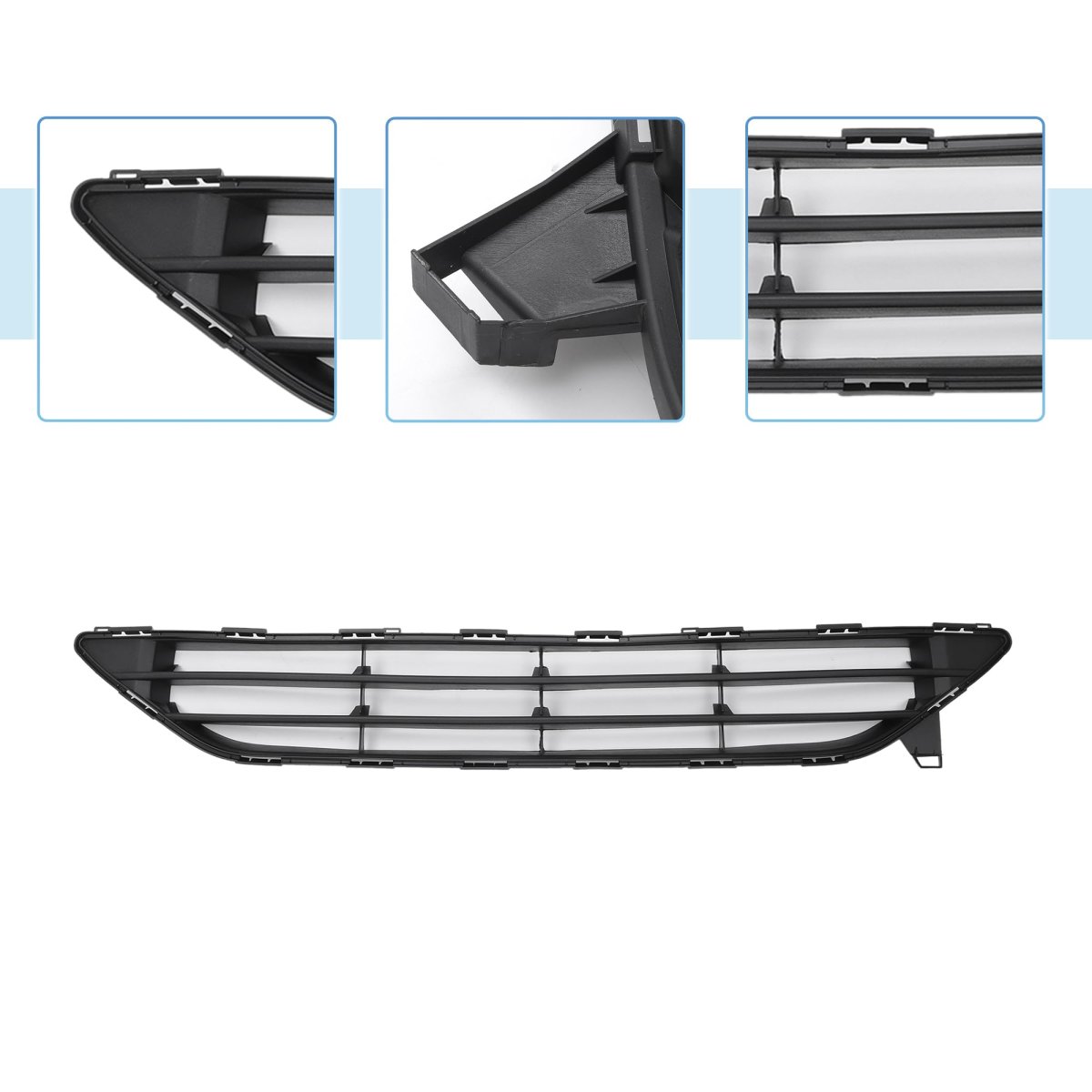 No 622546fl0a Black Front Lower Hood Bumper Grille For Nissan Rogue 2 5l Cvt 2wd S 2row 2016-2020 Kidney Grill 1pcs