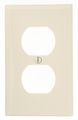 Leviton 80703-nt 1-gang Duplex Device Receptacle Wallplate Standard Size Light Almond 