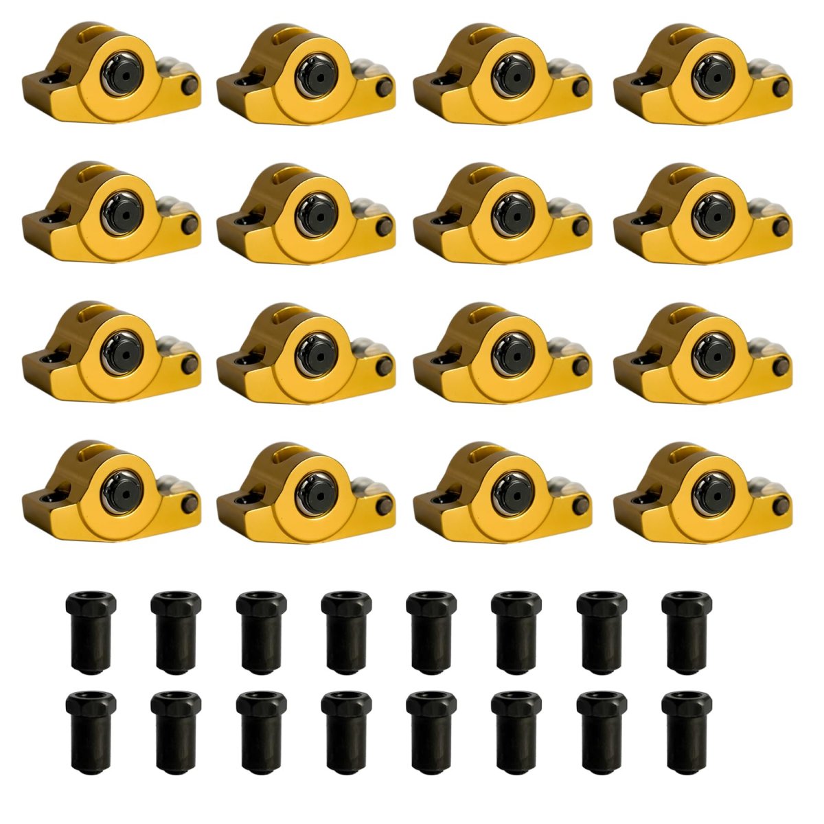 Aluminum Self-aligning Roller Rocker Arms Set 1 5 Ratio 3 8 Replacement For Chevy Small Block Gen I Sbc 350