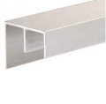D1312a Satin Anodized Surface Mount Double Channel Extrusion 1 In High Flange For Wall Mounting Projects Out 1 182 From 