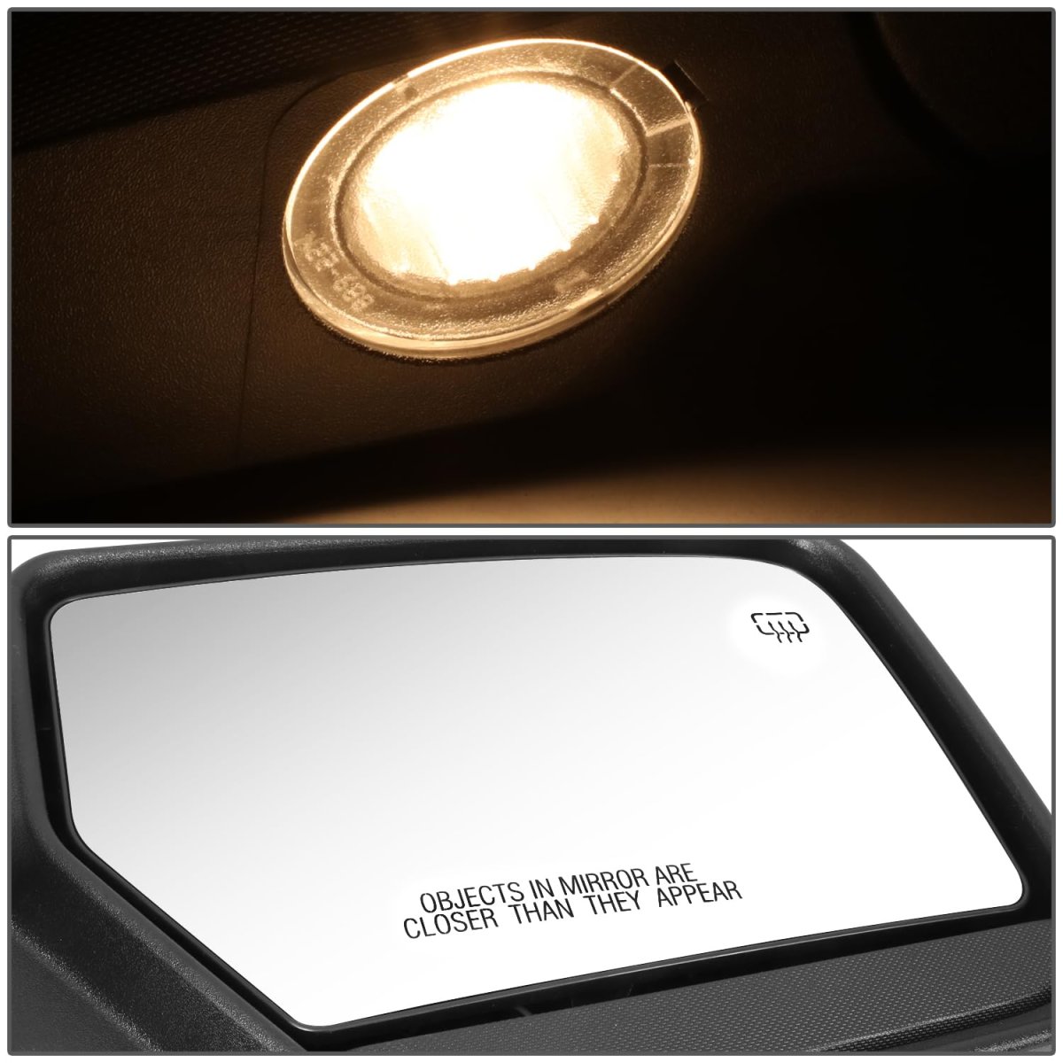 Side Door Power Mirror With Heated Glass For Ford Expedition 2011 Passenger Right Paint To Match Black Bl1z17682aa Fo1321398