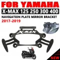 Motorcycle Rear View Mirrors Front Fixed Stent Mobile Hone Bracket Holder For Yamaha Xmax300 X-max Xmax 250 300 125 400 2017