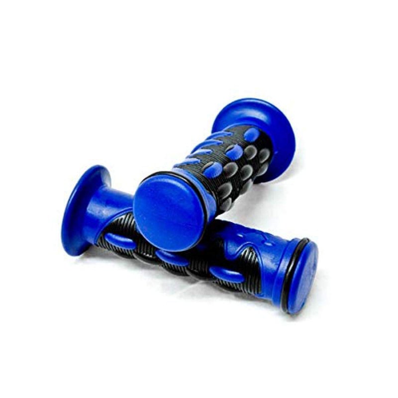Krator Xh4076b Blue Hand Grip Ktm Sx Sxf 125 150 200 450 525 530 690 Comfort Gel Rubber Grips Handgrips