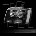 Auto Dynasty Halogen Model Factory Style Headlight Lamps Assembly And Tool Kits Compatible With Chevy Tahoe Suburban 1500 2500