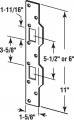 Defender Security U 9480 Door Strike For Use With 5-1 2a And 6a Hole Spacing On Dead Latch Deadbolt Steel Brass Single Pack