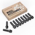 10pcs Extended Lug Bolts 14x1 25 48mm Shank Length Not Oem Cone Seat Compatible With Bmw 228i 320i 328i 335i 428i 435i 528i