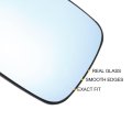 Car Rearview Left Driver Side Mirror Glass Replacement W Backing Plate Convex Heated Blue For Renault Laguna 2001-2007