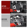 Linskip Steering Wheel Trim For Dodge Journey 2013-2022 Charger Challenger Durango Dart 2009-2014 Cover Interior Accessories