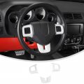 Linskip Steering Wheel Trim For Dodge Journey 2013-2022 Charger Challenger Durango Dart 2009-2014 Cover Interior Accessories