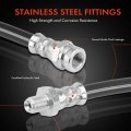 A-premium Rear Driver And Passenger Outer Brake Hydraulic Hose Compatible With Nissan Models Xterra 2005015 4 0l 2 5l Pack Of 2