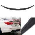 Sport Style Rear Trunk Spoiler Wing Abs Fits For 2014-2018 Infiniti Q50 Matte Black Lip