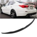 Sport Style Rear Trunk Spoiler Wing Abs Fits For 2014-2018 Infiniti Q50 Matte Black Lip