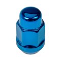 Acorn Nut Lock Set For Mazda B3000 1995 1996 Blue Alloy Steel Wheel Locks Bulge Seat Fine Thread 20 Piece With Key