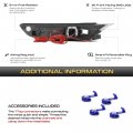Vipmotoz Full Led Sequential Signal Front Side Marker Lights Parking Lamps Compatible With 2008-2020 Nissan Gt-r Chrome Housing