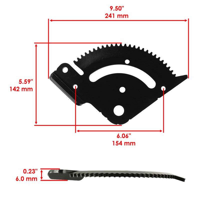 Caltric Steering Sector Gear Plate For John Deere Uc13515 Gx26057 Uc14592