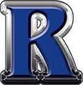 Reflective Blue Letter R 