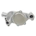 High Volume Water Pump Short Polished Aluminum Replacement For Chevy Small Block V8 283 327 350 1955-1985