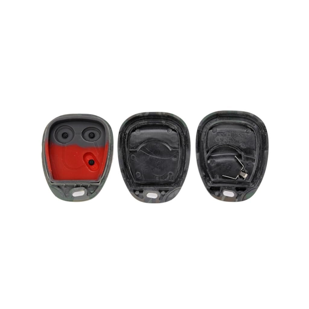Keyless Remote Case For Chevy Avalanche 1500 Trailblazer Ext 2002 2006 Green Woodland Camouflage 3 Button Lock Unlock Panic