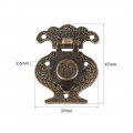 Uxcell 2 Sets Wood Case Chest Box Rectangle Clasp Closure Hasp Latches Bronze Tone 47 X 37mm