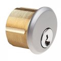 Rockwell Security Mortise Keyed Cylinder Lock In Aluminum Finish Alike 