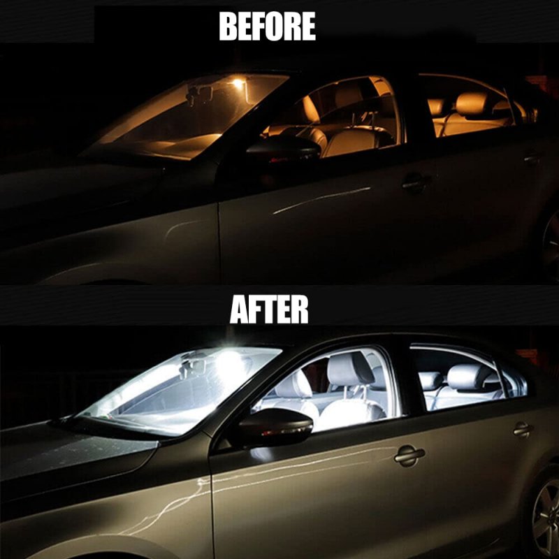 6418 Led Festoon Car Bulbs 36mm 1 42in Super Bright 4014 Chipsets Canbus No Error 6500k White Lamp For Interior Dome Map