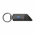 Ipick Image Compatible With Ford Ranger Gunmetal Black Gray Metal Carbon Fiber Texture Leather Key Chain