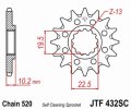 Jt Sprockets Jtf432 15sc 15t Steel Front Sprocket Black 15 Tooth