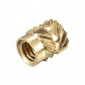 Uxcell Knurled Insert Nut M4 X 7mm L 6mm Od Female Thread Brass Embedding 30 Pcs