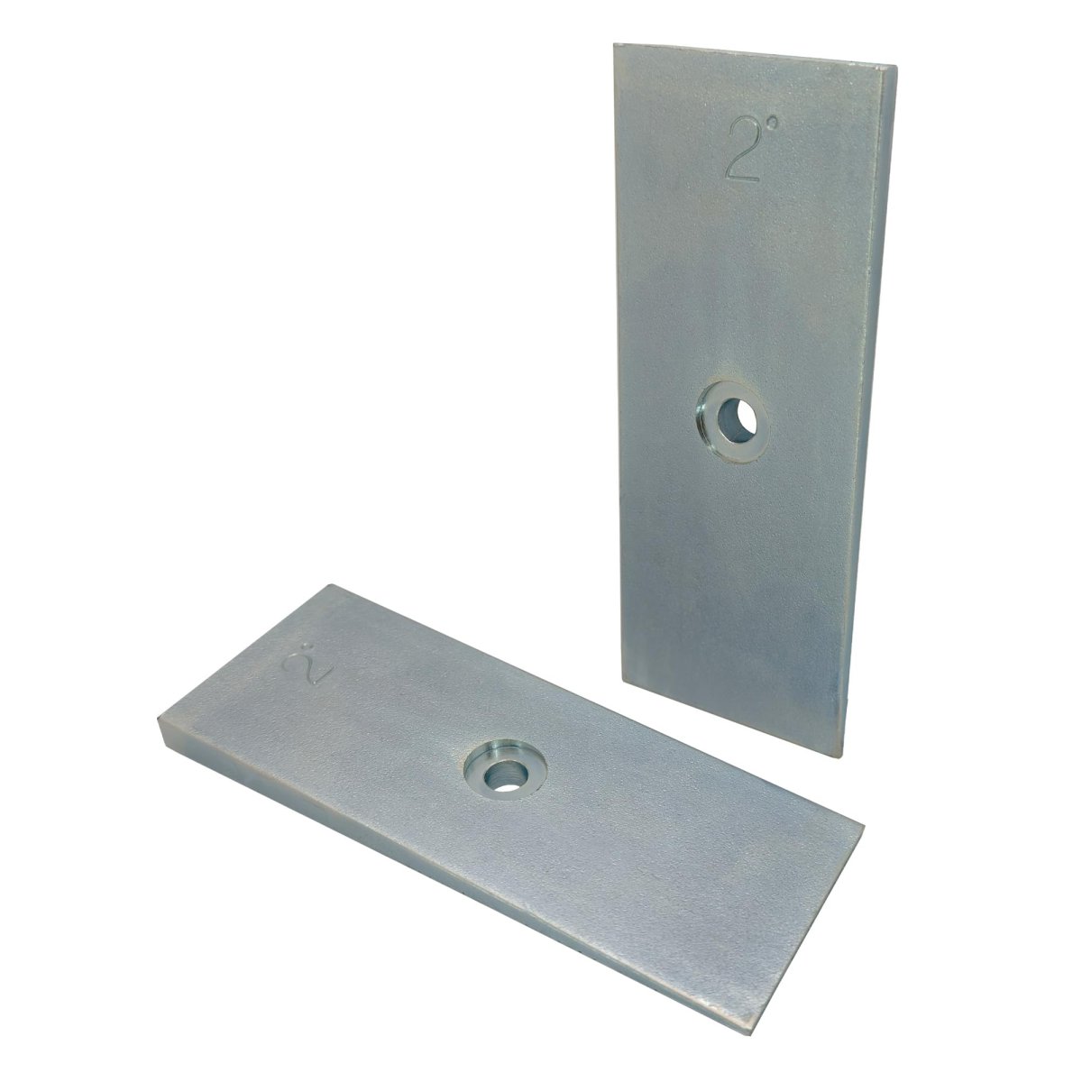 2 Wide Steel Degree Shims Wedge For Pinion Angle Or Caster Set Of Zinc Plated 2a