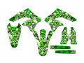 2006-2008 Kx 250 F Jester Green Senge Graphics Base Kit For Kawasaki 