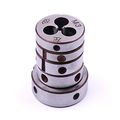 Metric Left Hand Thread Die Set 5 Pieces M3x0 5mm M4x0 7mm M5x0 8mm M6x1 0mm M8x1 25mm Alloy Tool Steel For Machining Cast Iron 