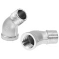1 2 Npt Stainless Steel 304 Pipe Fitting Pack Elbow Shower Corrosion-resistant Female To Male Casting Connector 