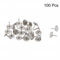 Uxcell Upholstery Nails Tacks 11mmx13mm Flat Head Furniture Pins Silver Tone For Sofa Headboards 100 Pcs
