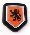 Holland Flag Car Truck Black Shield Grill Badge Grille Chrome Emblem 2 6 X 3 1