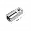 Uxcell 2 Pcs 3 8 Inch Drive F X 1 M Socket Adapter Female To Male Cr-v Silver