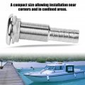 Qiilu Stainless Steel Thru-hull Fitting Hose Barb Marine Barbed Thru Drain