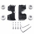 Httmt- Black Finned Headbolt Bridge Spark Plug Head Bolt Cover Compatible With 2004 Up Sportster Xl P N Mt454-003-mbk